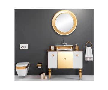 Güralvit Lavabolu Banyo Dolabı