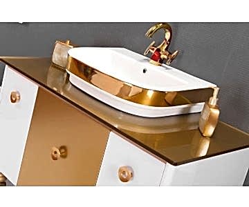 Güralvit Lavabolu Banyo Dolabı